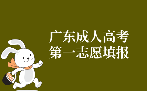2021年广东省成人高考第一志愿填报指导